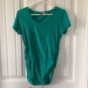 Teal maternity t-shirt